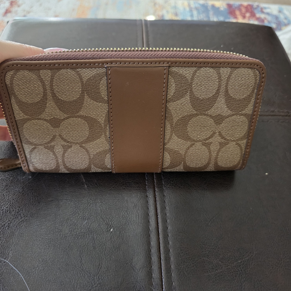 Coach Brown and Tan Wallet